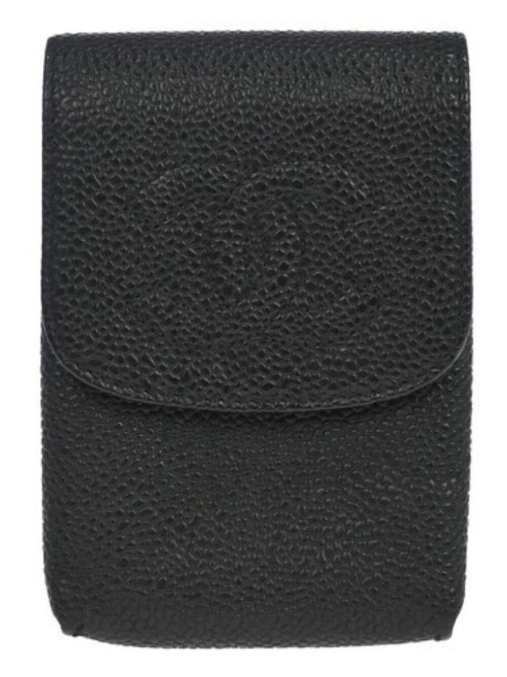 Chanel Black Calfskin Cigarette Case Small Good 168096